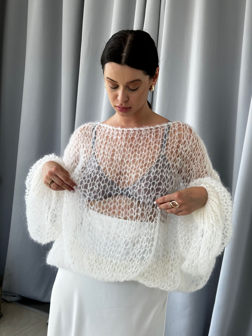 Thumbnail: Sweater "Heaven" silk milk