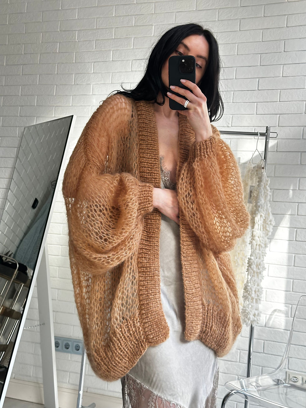 Прев'ю: Cardigan RITA MAXI caramel 