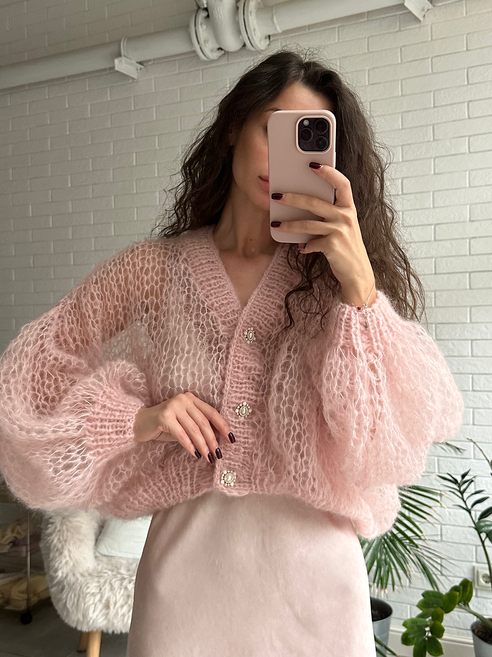 Прев'ю:  Cardigan Inhale  rose