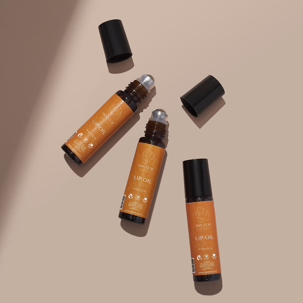 lip oil skin leaf cosmetics