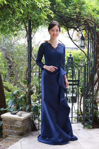 【お値下げしました！】結婚式　マザードレス　ロングドレス マザーズドレス 結婚式 ドレス ロングドレス フォーマル 親族 花嫁 母