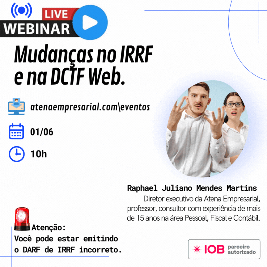 Live Mudanças no IRRF e na DCTF Web