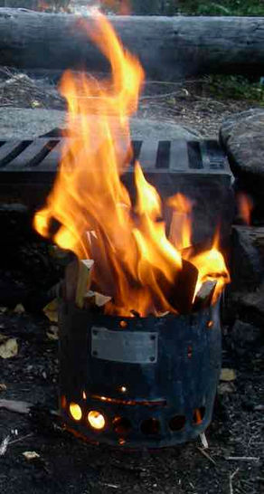 THREE GREAT WOOD BURNING TRAIL STOVES