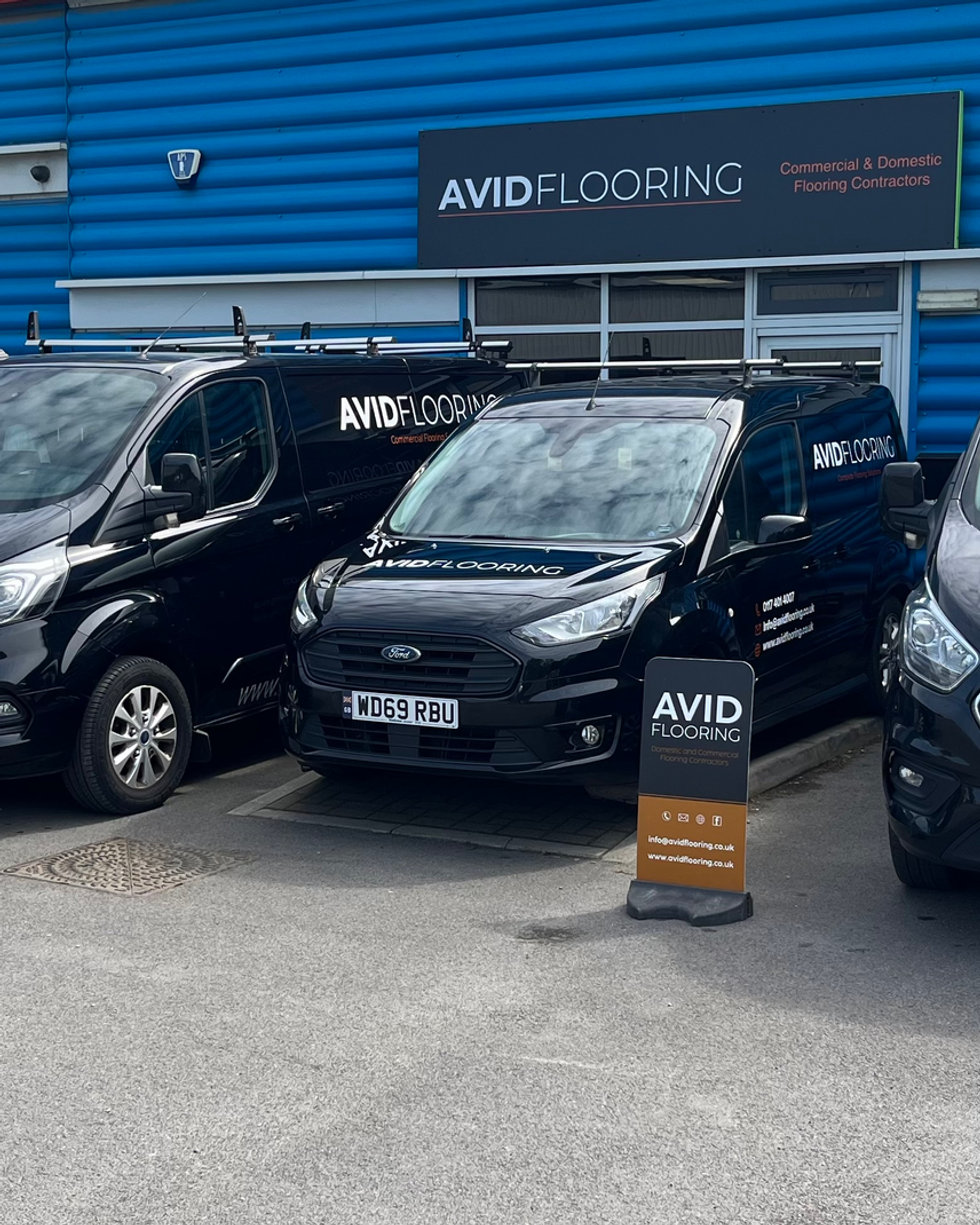 Avid Flooring installation in progress