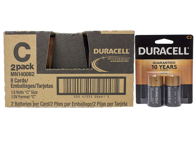 DURACELL USA C-TOP C2-PK 8CT