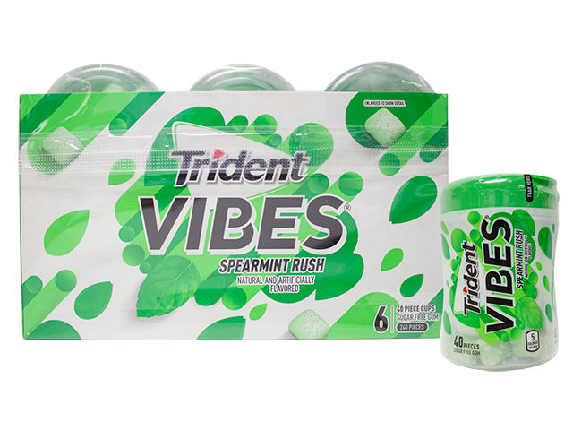 TRIDENT VIBES SPEARMNT40PC/6CT