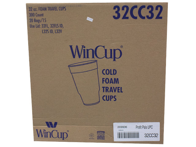 FOAM CUP WC DESIGN 32OZ 300CT