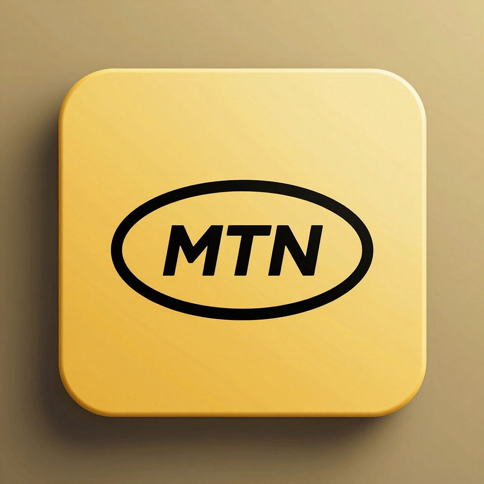Eye-level view of a smartphone screen showing the MTN MoMo app interface with payment options