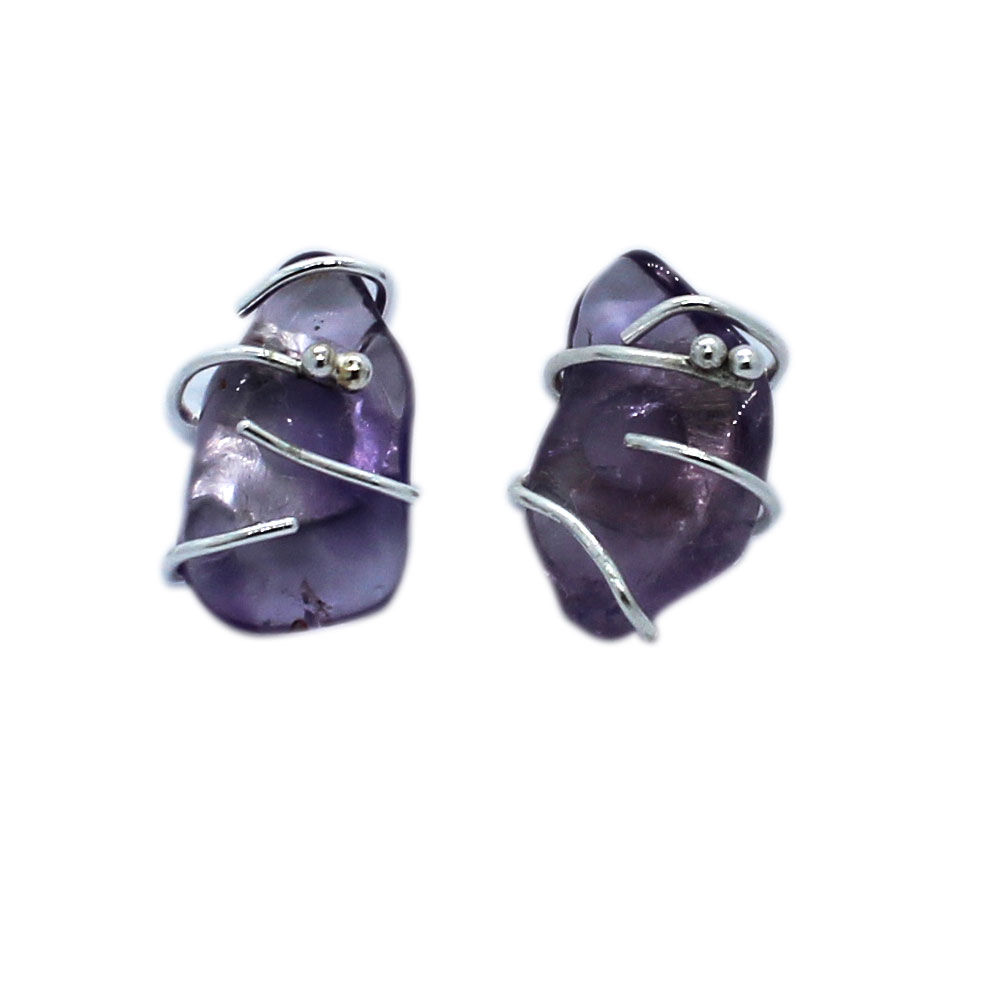 Aretes Amatista Topo