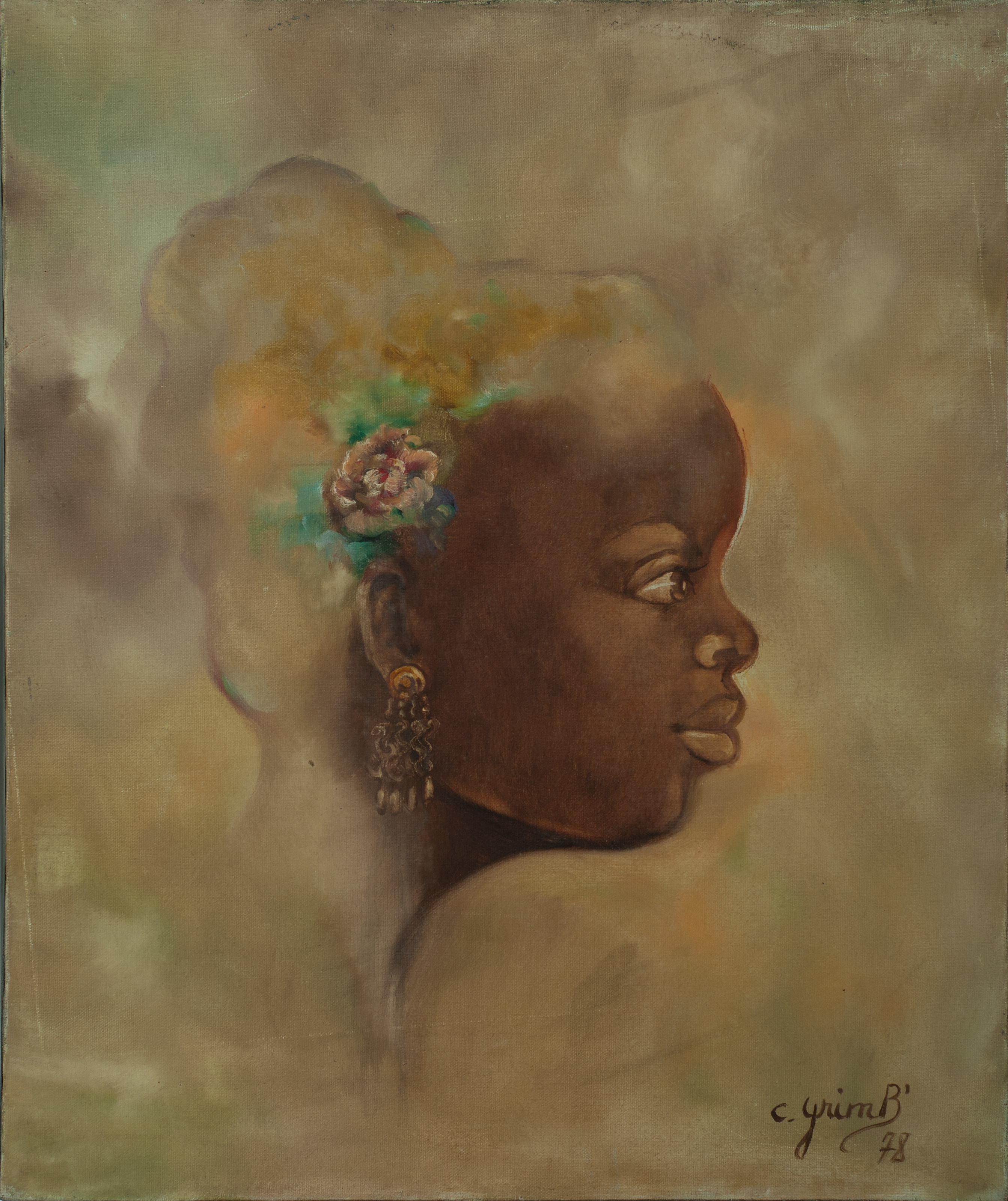 Grimb Chantal 24X20 #5-3-96 Canvas 1978.