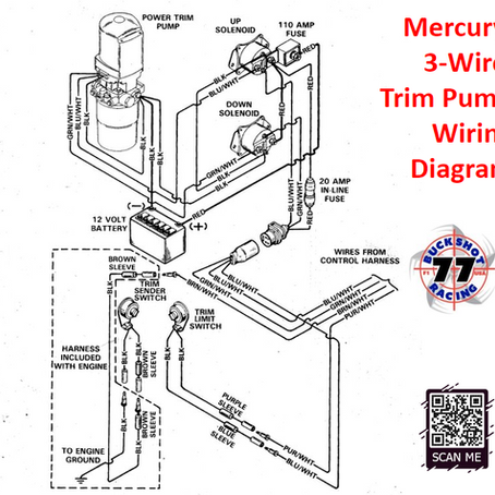 Mercury ​3-Wire ​Trim Pump​ Wiring Diagram