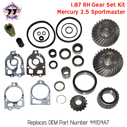 1.87 RH Gear Set Kit, 2.5 Sportmaster, Mercury 44104A7 | Buckshot
