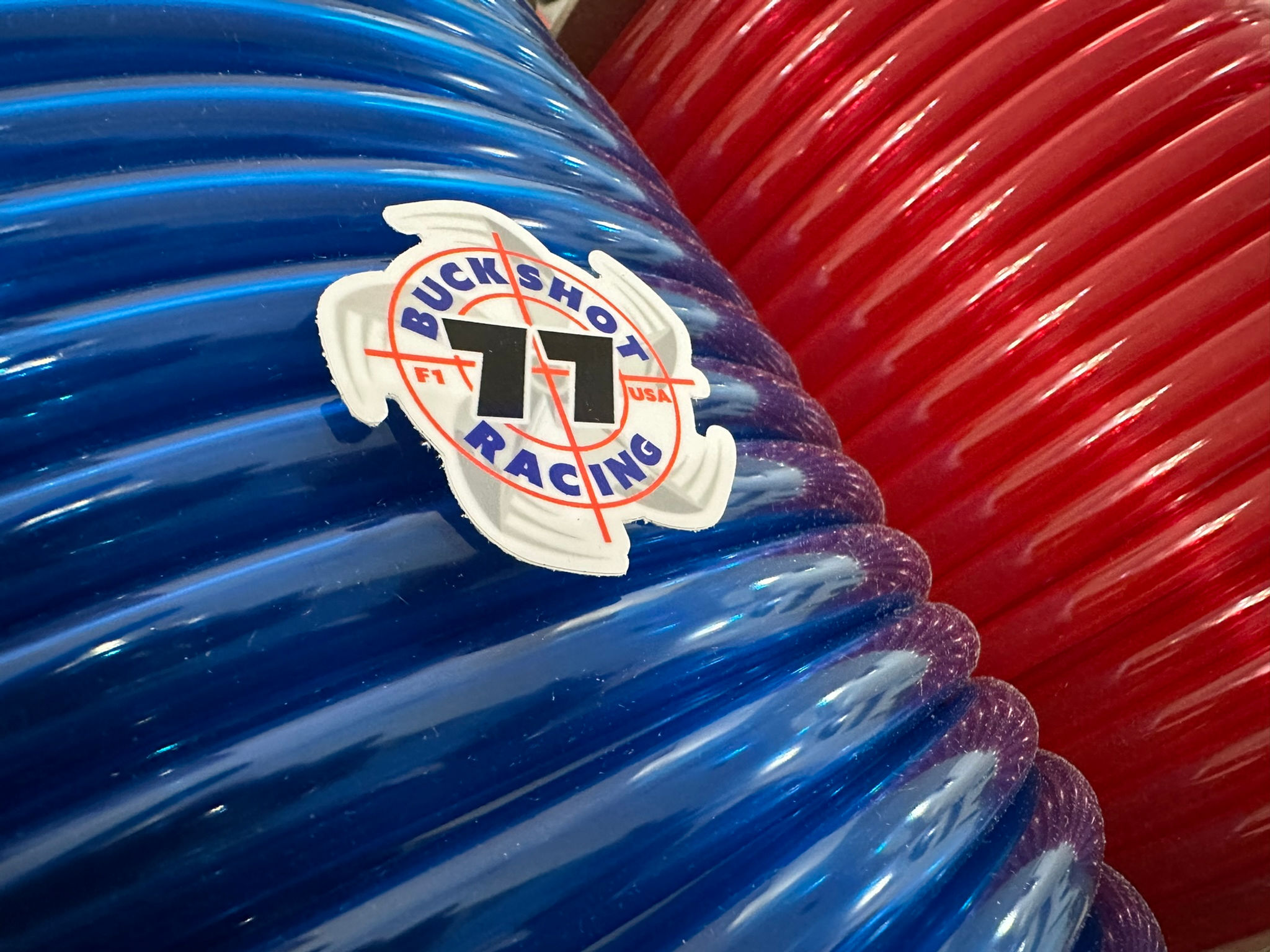 3/8" BLUE or RED Translucent Fuel Oil Hose Line