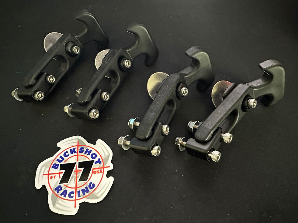 4 Mercury Race Cowl Latches + Bolts Kit