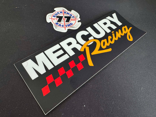Mercury Racing Bumper Sticker / Rear Window Decal | Buckshot Racing #77