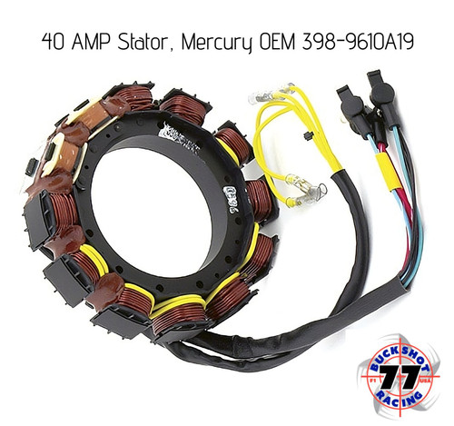 40 AMP Stator, Mercury OEM 398-9610A19 | Buckshot Racing #77