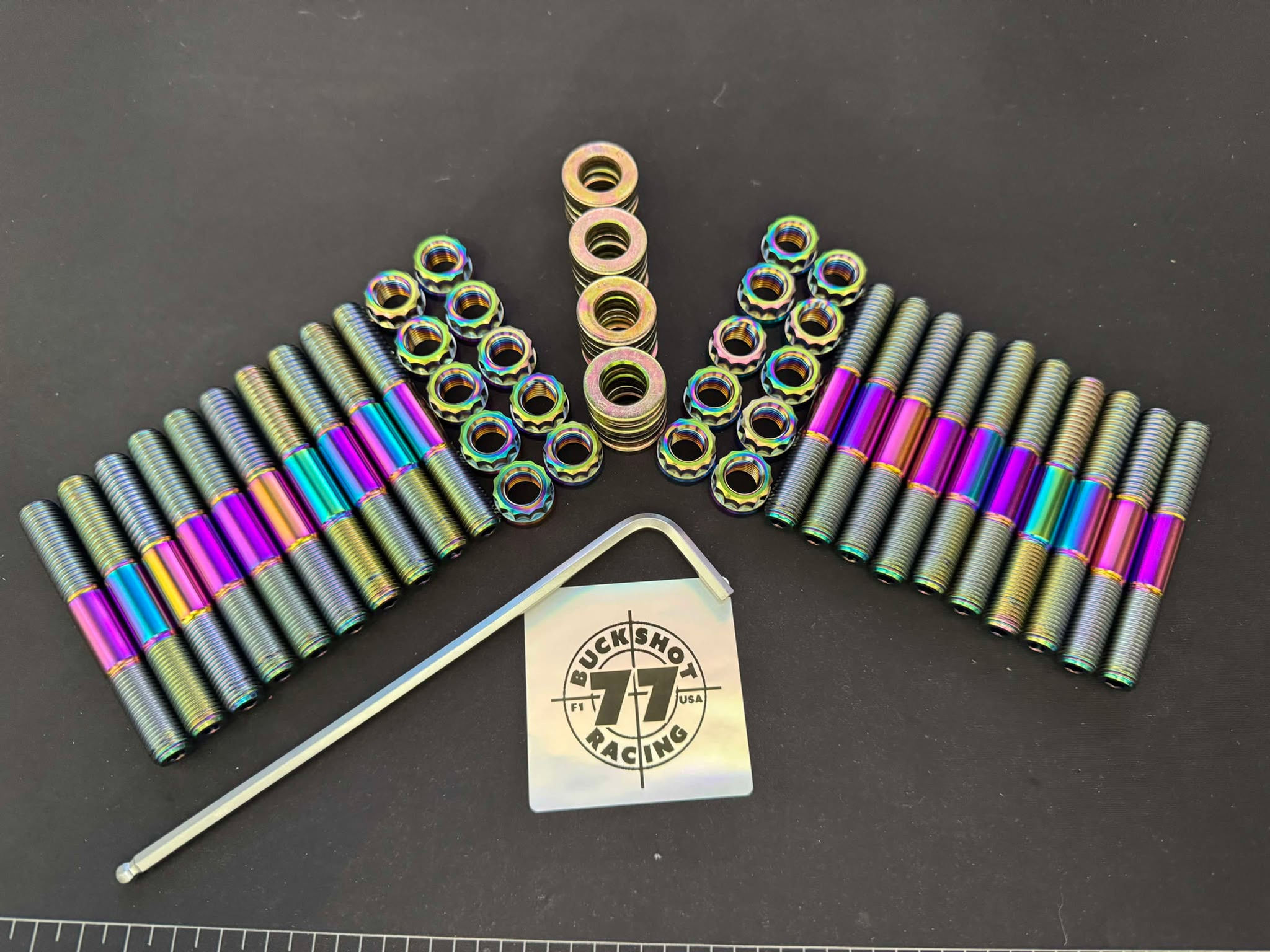 73 Titanium Cylinder Head Stud Kit, Mercury Racing