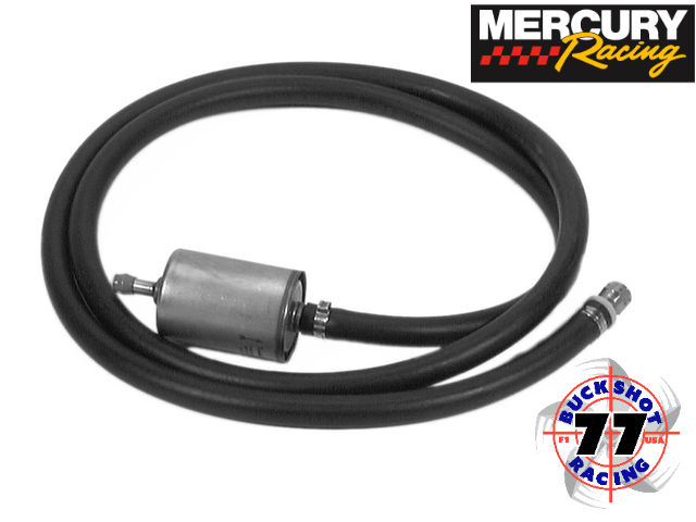 Thumbnail: High Flow 3/8" Inline Fuel Filter, EFI & Carb, Mercury 818700T