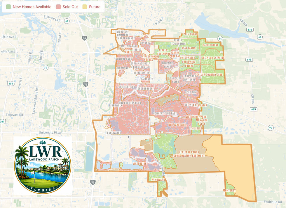 Download the official 2026 Lakewood Ranch neighborhood map with full legend. Complete guide to every community, golf course, park, and amenity in LWR. Essential resource for buyers from top Lakewood Ranch realtor Izzy Pollack.