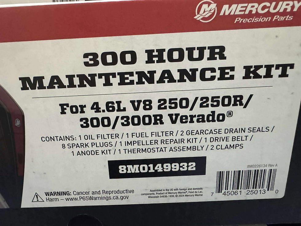Thumbnail: 250R 300R 300-Hour Maintenance Kit, Mercury OEM 8M00149932