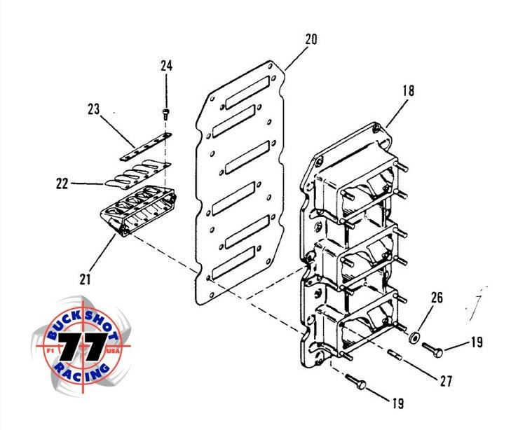 Thumbnail: 4-Petal & 5-Petal Reed Plate Gasket, Mercury