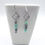 Thumbnail: Natural Fluorite & Taiwanese Cheesewood Earrings