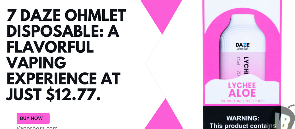 7 Daze Ohmlet Disposable: A Flavorful Vaping Experience at Just $12.77.