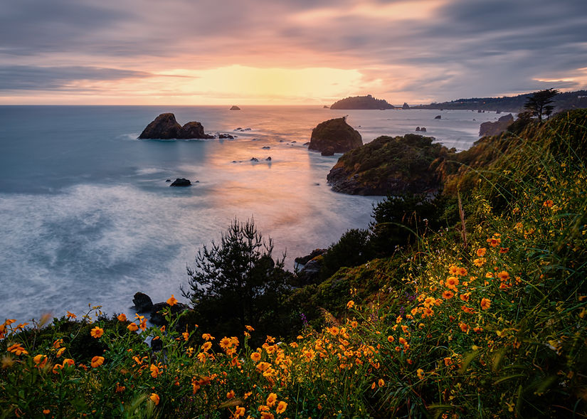 Sunset at a Rocky Beach, Northern California, USA.jpg