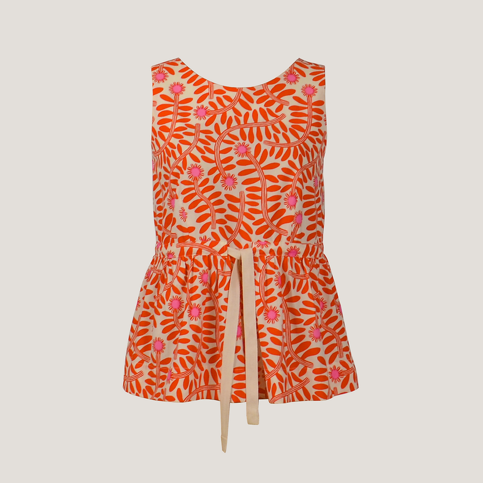 Tie-front top