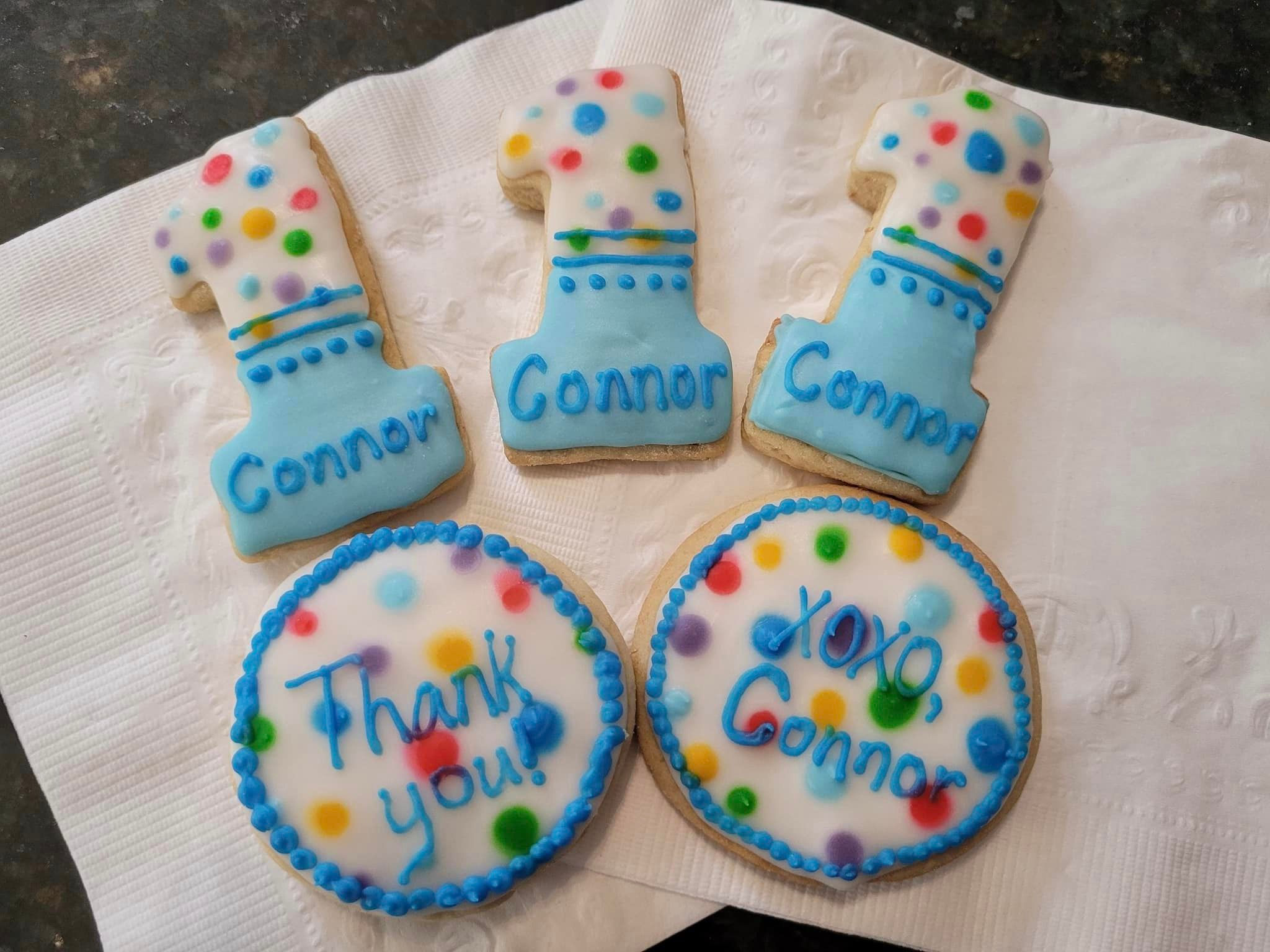 Baby Boy Birthday Cookies