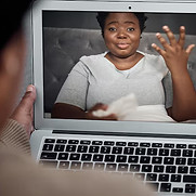 video-call-communication-black-woman-laptop-with-internet-connection-home-online-conversat