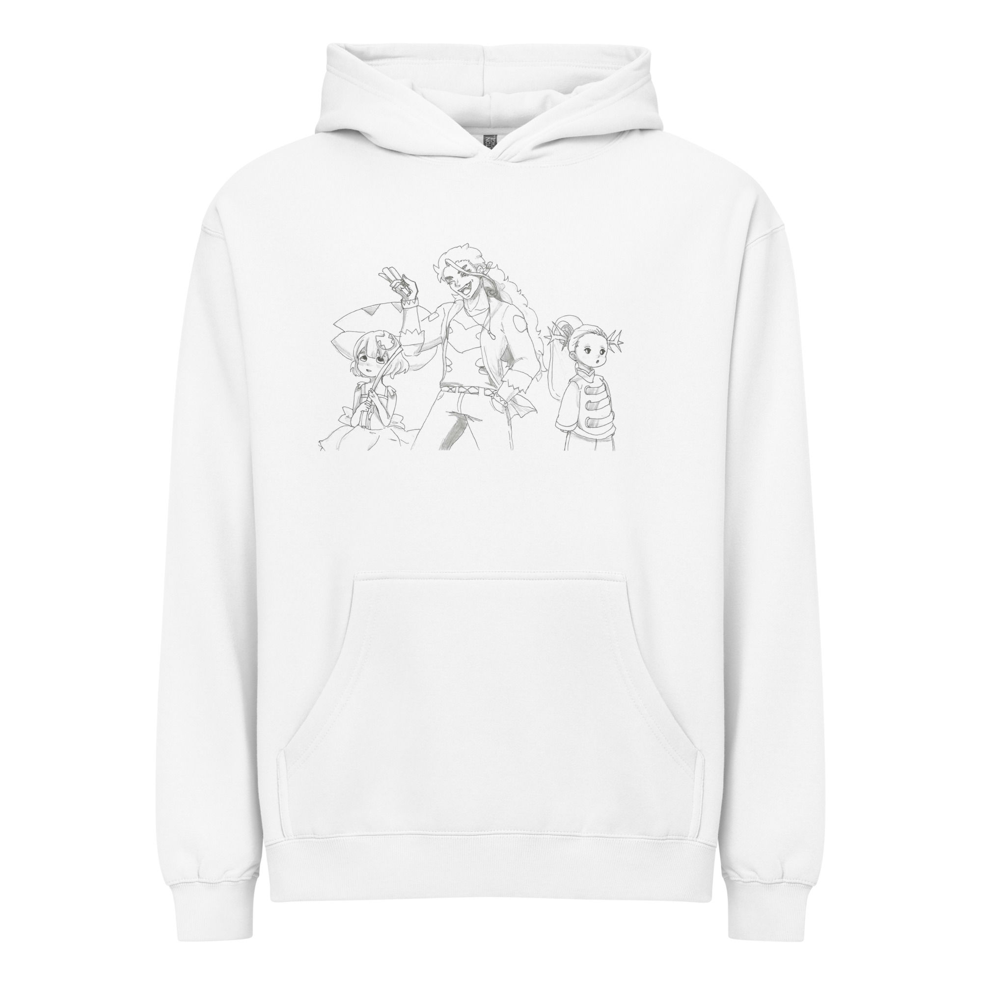 "Rillawhooptad" Unisex White Hoodie