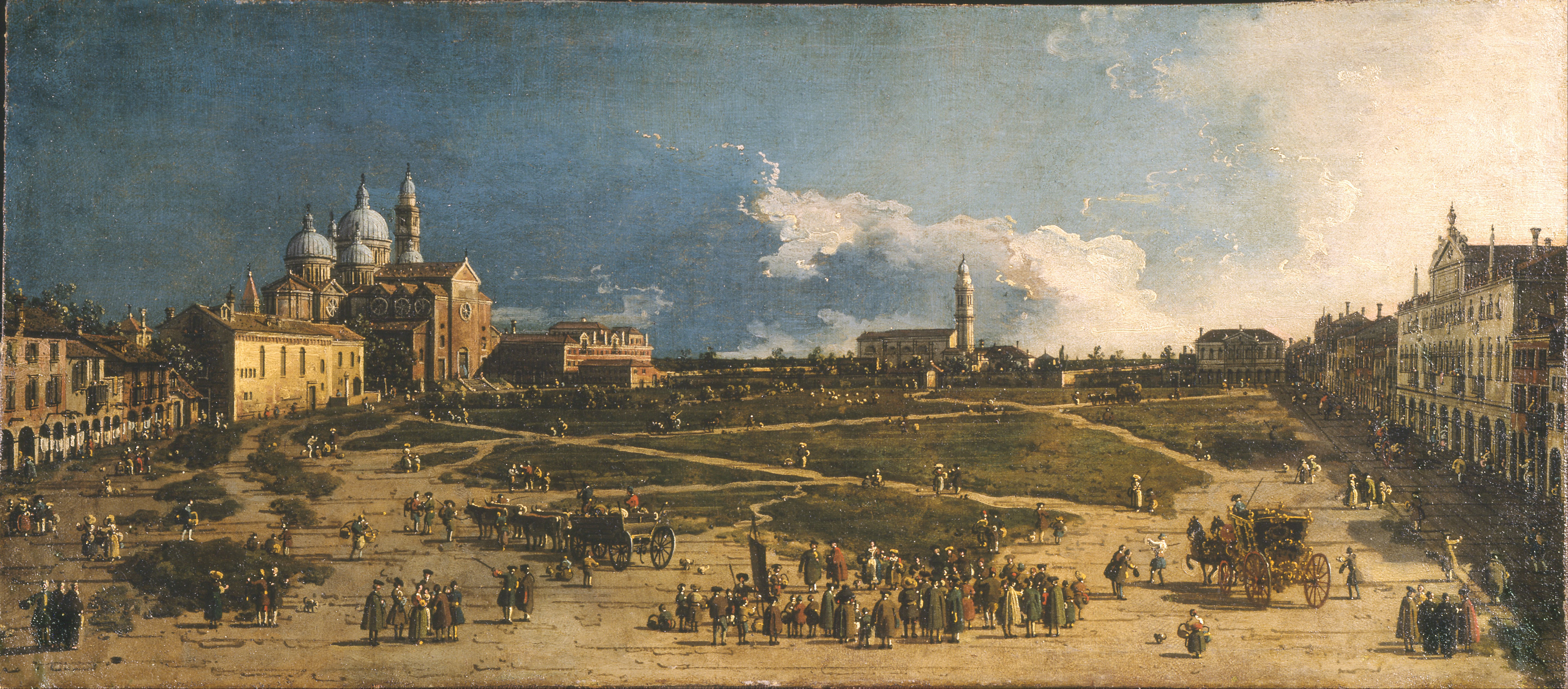 Canaletto, Le Prà della Valle à Padoue, 1741–1746, Museo Poldi Pezzoli, Milan. Vue historique de la ville où est né l’Aperol.