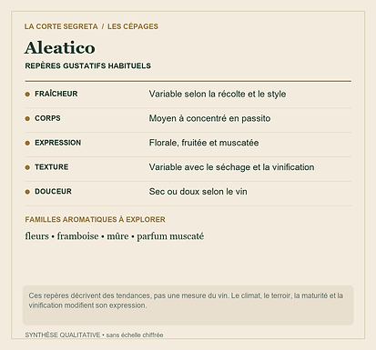 Fiche technique : Aleatico : Un raisin noir au parfum muscaté, de l’île d’Elbe aux autres vignobles