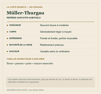 Fiche technique : Müller-Thurgau : Une création scientifique, un nom longtemps mal compris