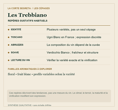 Fiche technique : Les Trebbiano : Un nom familier, plusieurs variétés et des identités à distinguer