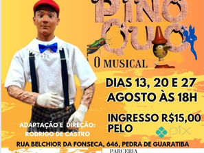 Teatro de Bolso Waldir Onofre Apresenta: "Pinóquio - A Fantástica Aventura de um Boneco Vivo"
