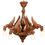 Thumbnail: Gothic Victorian Six-Arm Carved Griffin Chandelier