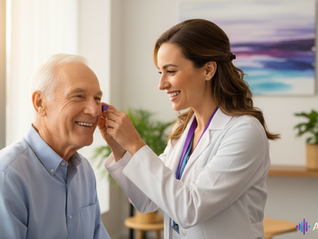 Audífonos digitales modernos disponibles en clínica auditiva en San José para rehabilitación auditiva.