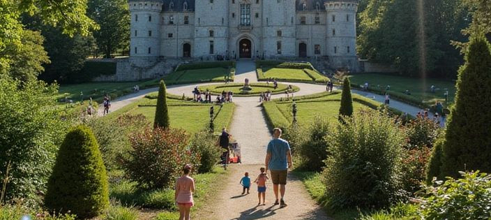 Visite château famille