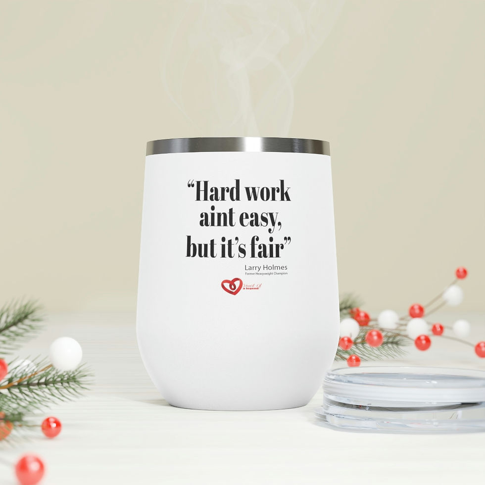 Thumbnail: Hard Work... 12oz Insulated Wine Tumbler