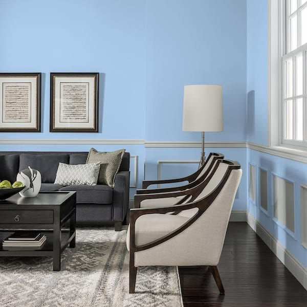 Tranquil Blue has a turquoise hue comprising a mixture of aqua and marine tones. It is linked to serenity and helps bring peace and calmness. Adding it through wall art and shelf decor (be sure to style your shelf correctly) helps incorporate beach-y vibes. Tranquil Blue could also be suitable for meditation rooms and home offices.