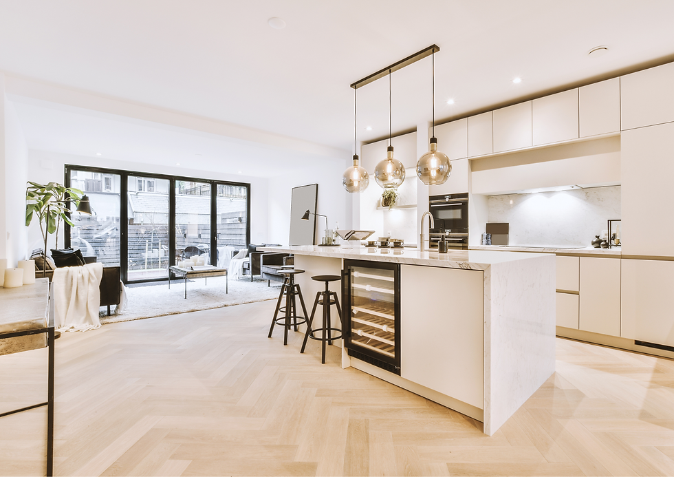 Create A Connected Layout As the example highlighted earlier, your kitchen needs to be connected to the areas where you want your family members and guests to get together. This way, you will be able to engage with everyone while ticking off your chores list!