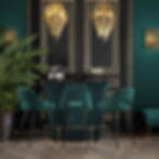 Home bar in art deco style