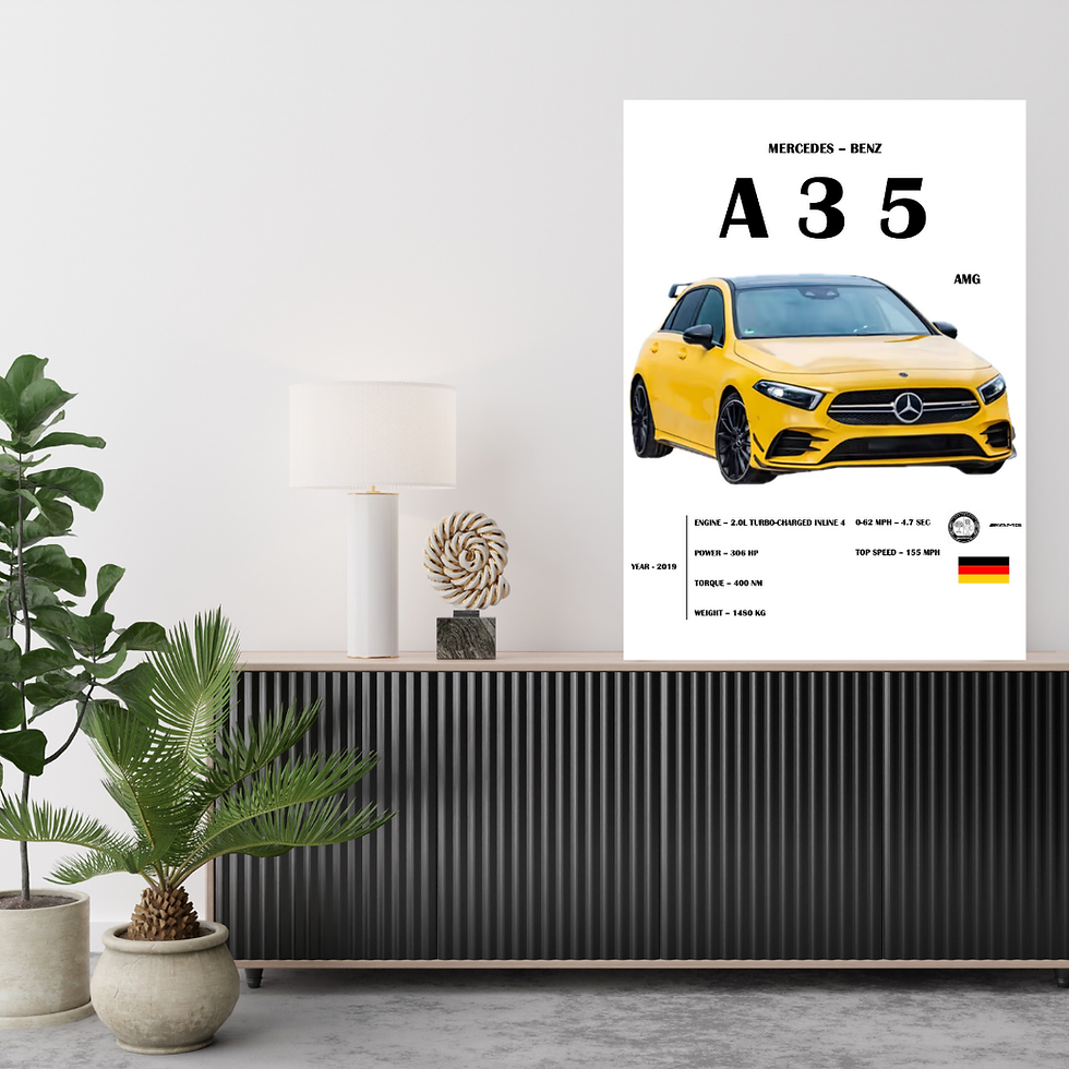 Thumbnail: Mercedes AMG A35 Poster – A4 & A3 Car Wall Art UK