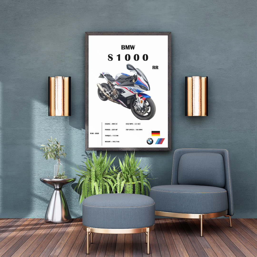 BMW S1000RR| Premium Paper Poster – multiple sizes