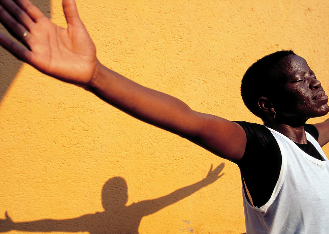 GBCHealth project thumbnail showing person with hands outstretched.