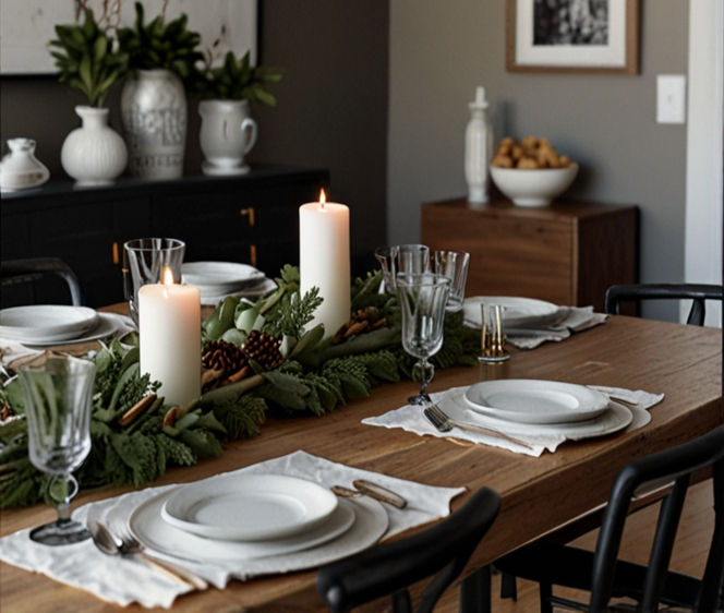 Cozy tablescape