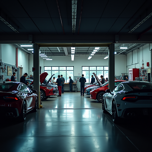 Image Of A Thriving Auto Repair Shop. The Shop Is .png