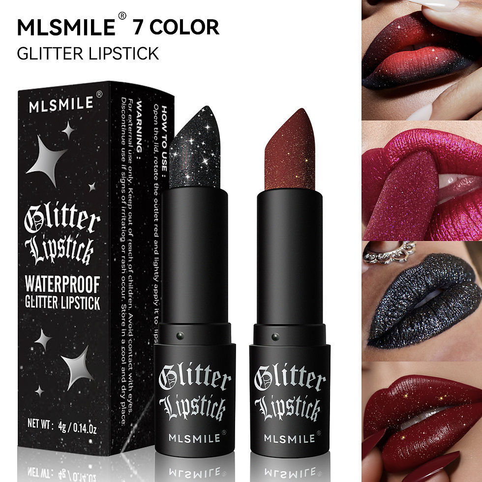 Miniatura: Labial Glitter Metálico con Brillo Diamante – Efecto Perlado, Resistente al Agua